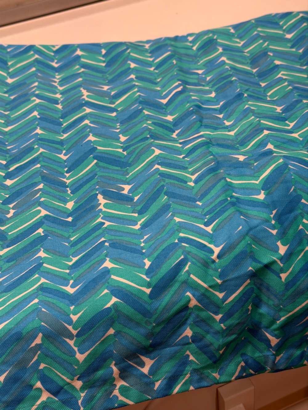 Scout Home Chevron Brushstroke Fabric Shower Curtain